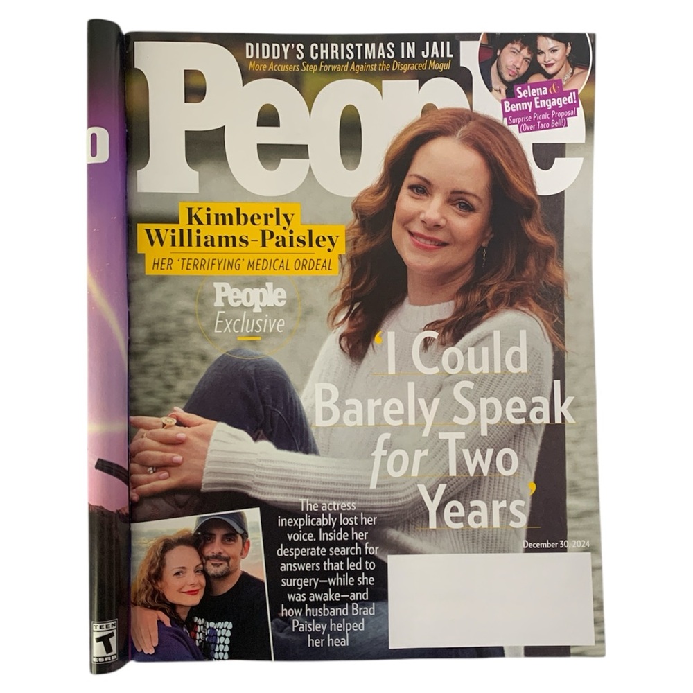 People Magazine December 30 2024 Kimberly Williams Paisley Selena Benny Diddy